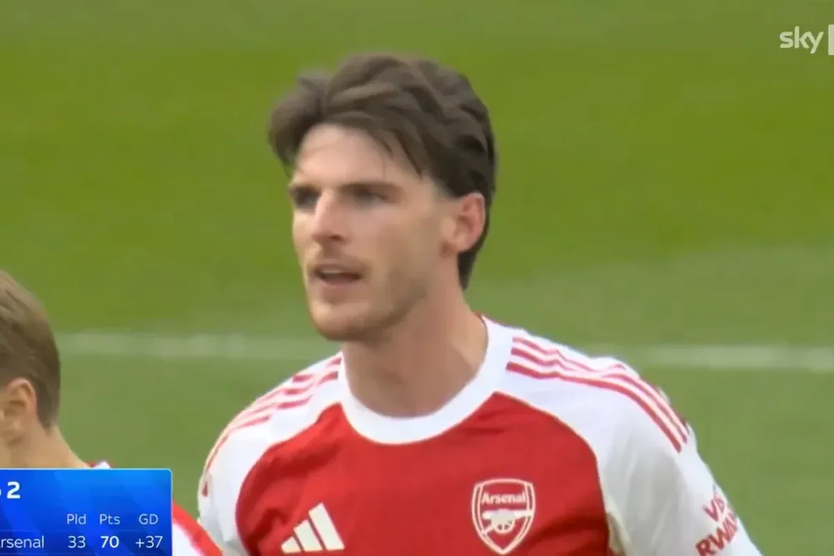 Declan Rice goes viral for antics after crushing Arsenal defeat to Man City