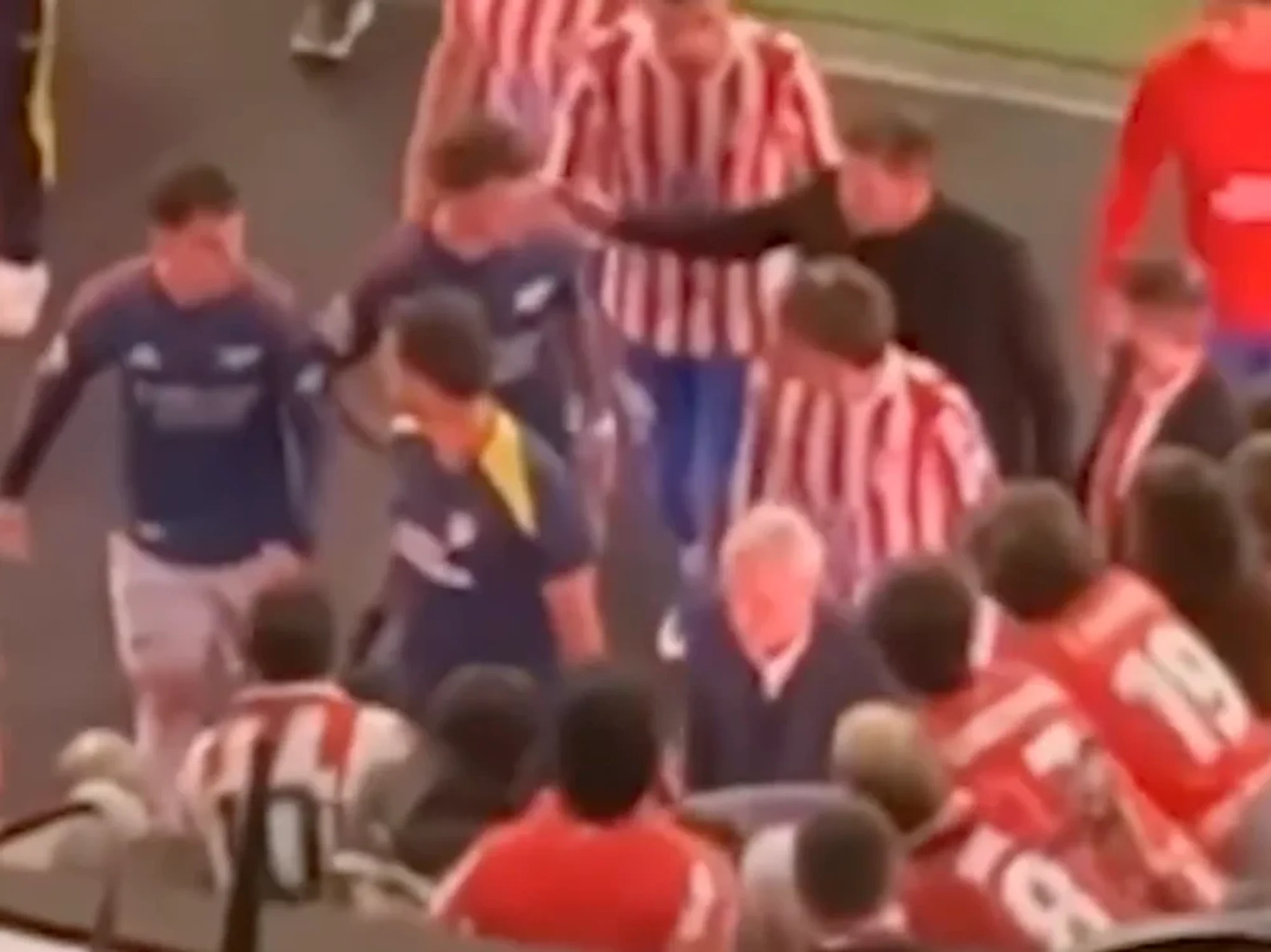 Diego Simeone confronts Arsenal star in tunnel row after Atletico Madrid draw