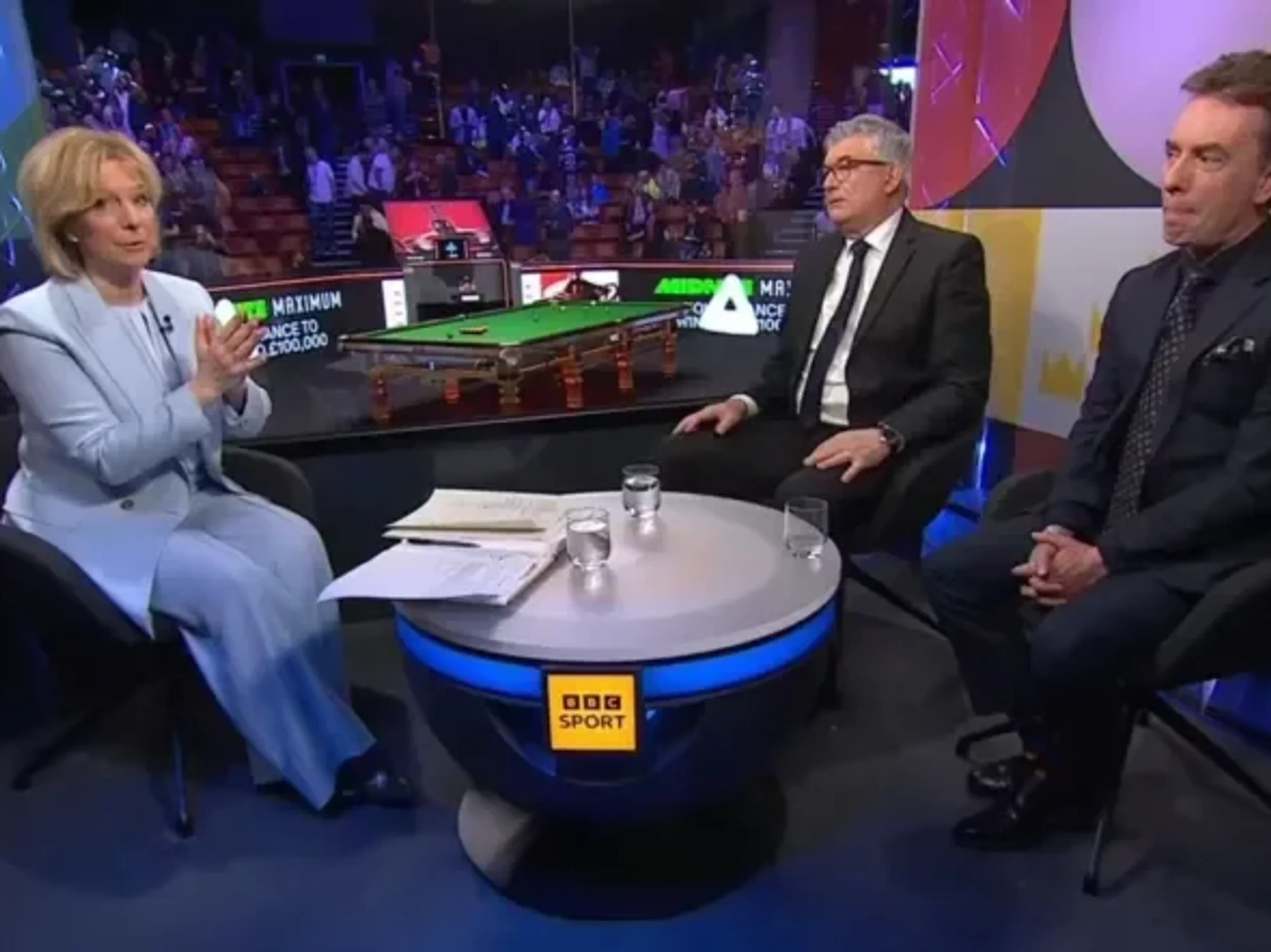 BBC presenter apologises as John Parrott sends emotional message during World Snooker Championshi...