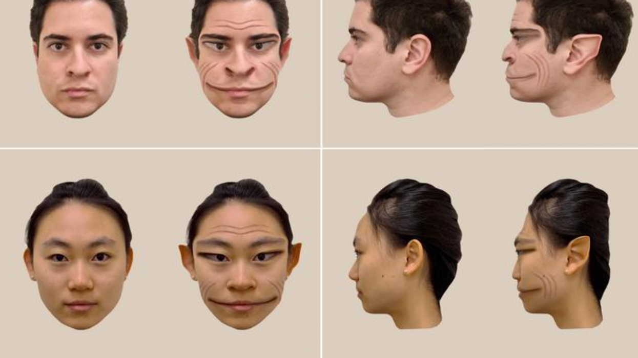 Images of demonic faces