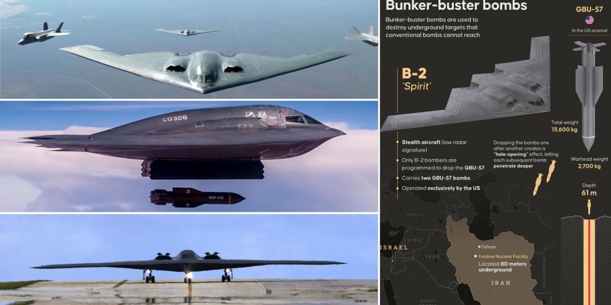 NextImg:The 'unstoppable' US stealth bombers that dropped 30,000-pound 'bunker-busting' bombs in Iran attack