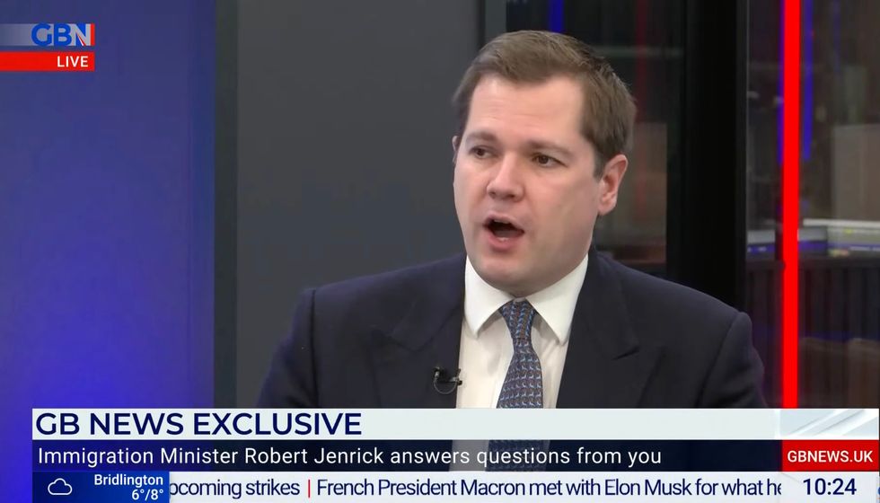 Immigration scandal: Minister Robert Jenrick admitted on GB News the migrant crisis is out of control