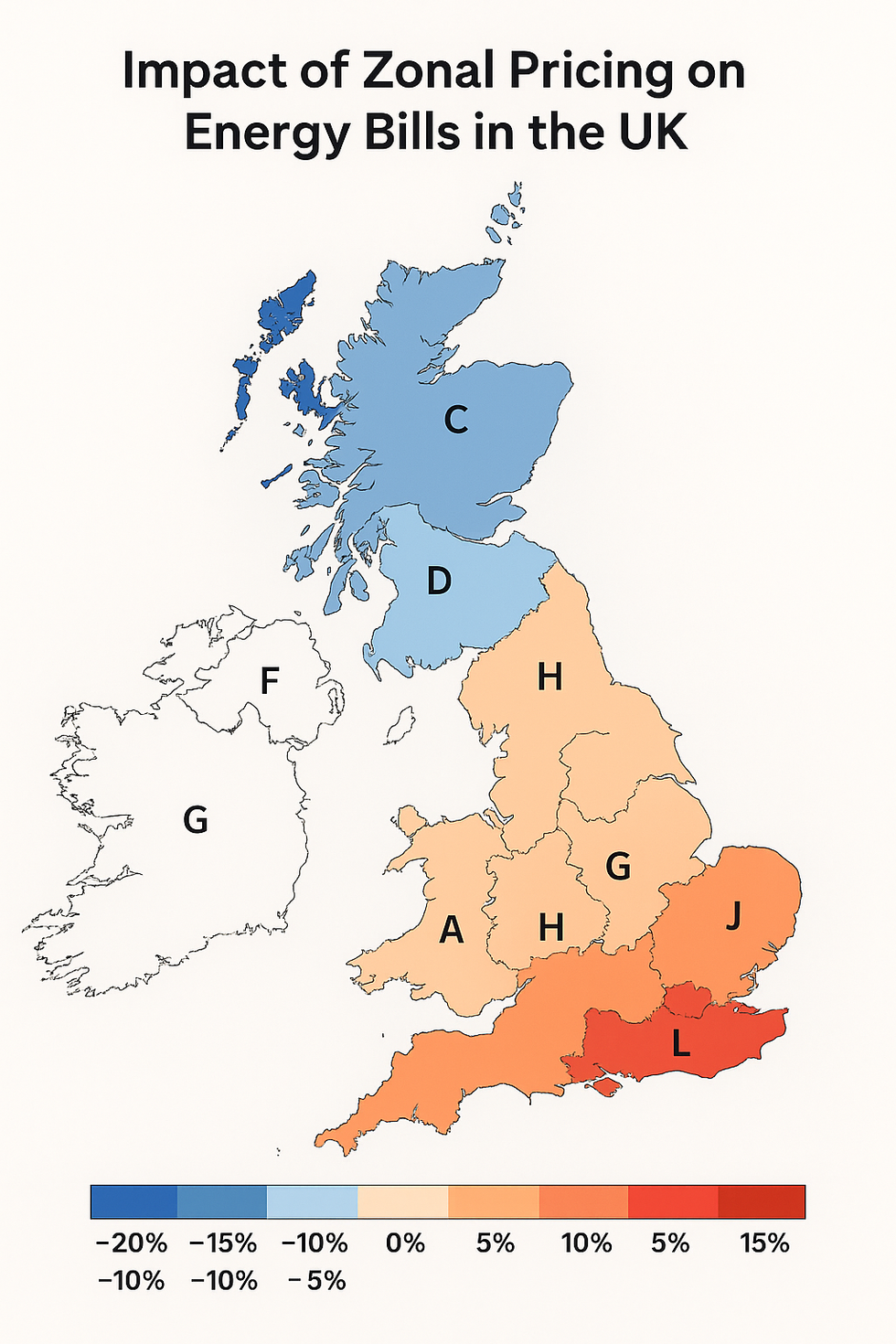 Impact of zonal pricing on UK energy bills