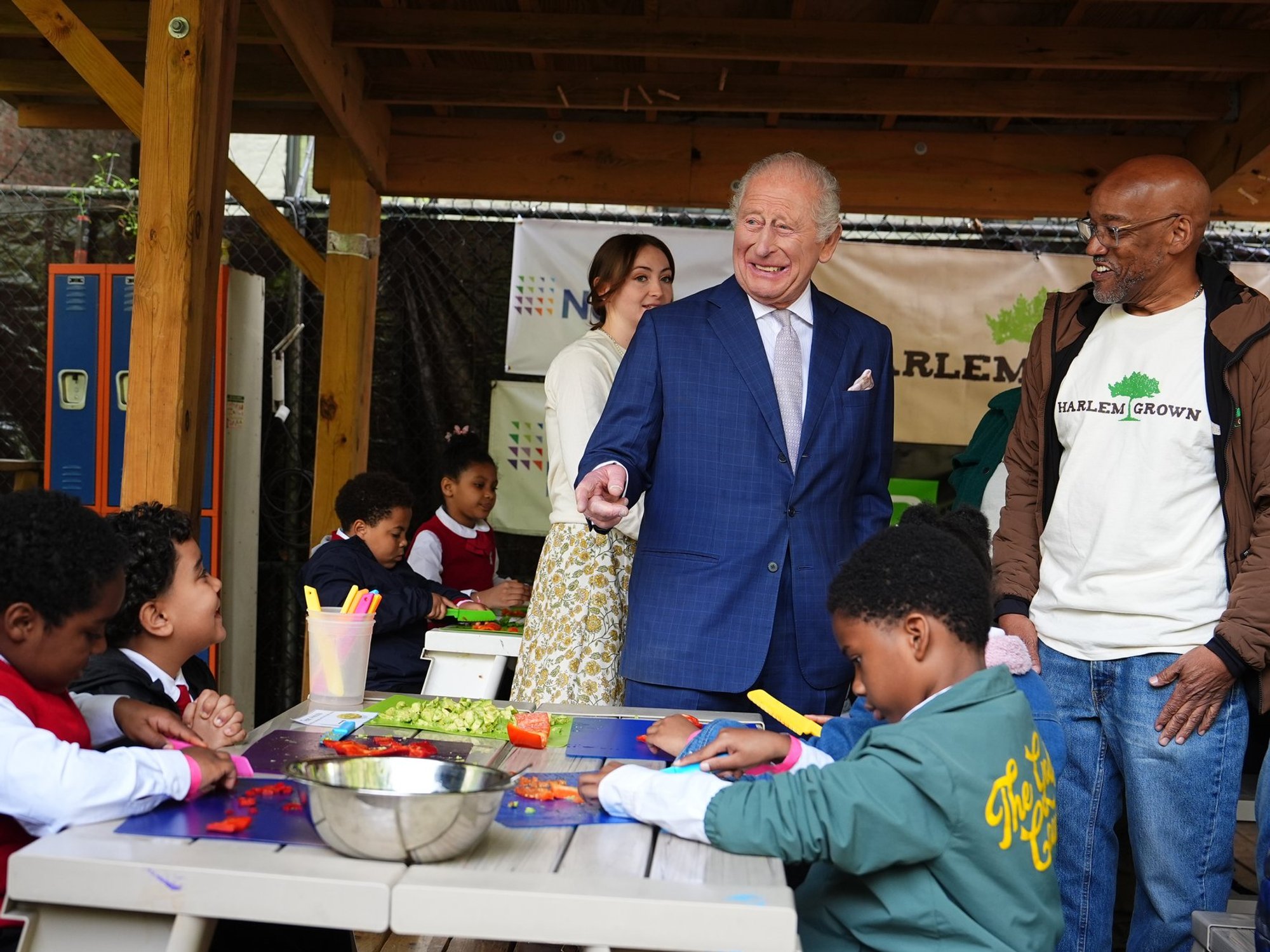 King Charles receives hair compliment as monarch steps out in Harlem