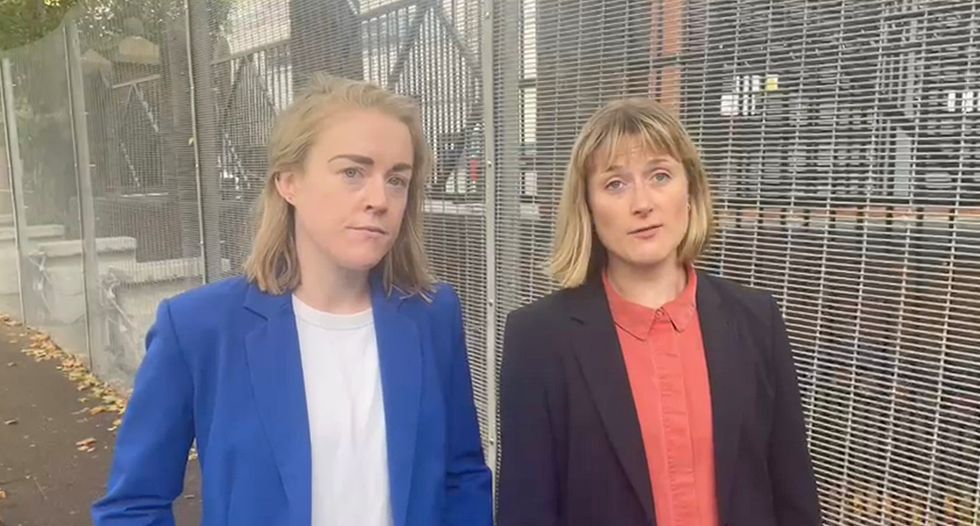 In a statement Rebecca Newsom, one of the protesters and Greenpeace head of public affairs in the UK, elaborated on the message set out on the flag.