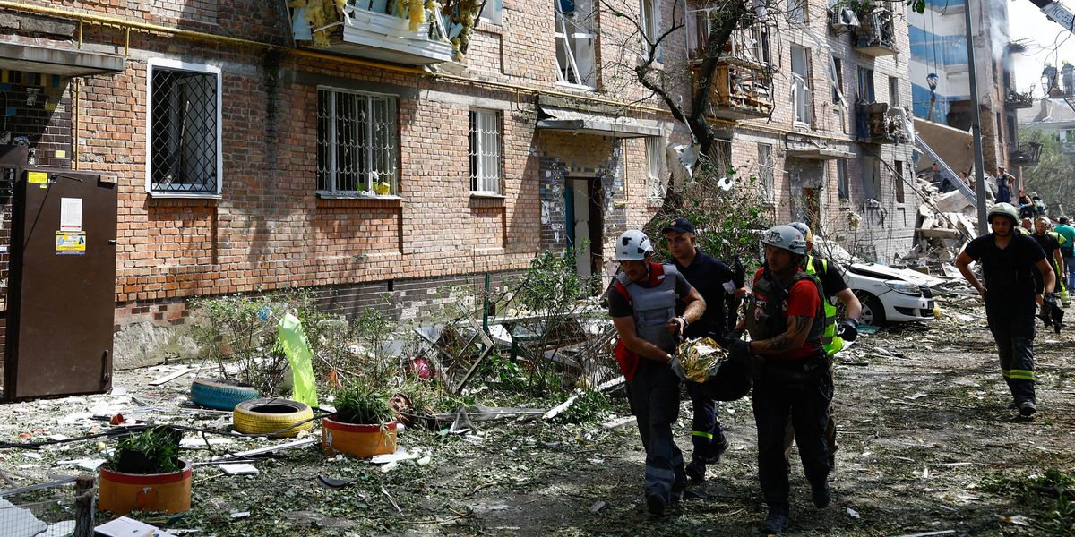 NextImg:Ukraine children's hospital targeted in barbaric Russian air attack