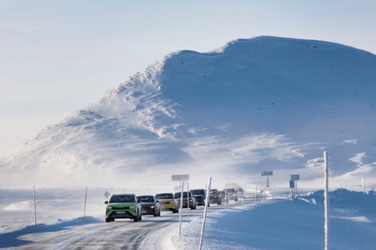 In total, 24 of the newest electric vehicles were tested in extreme temperatures in Norway