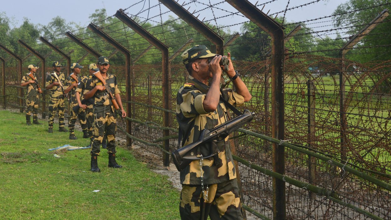 India border with Bangladesh