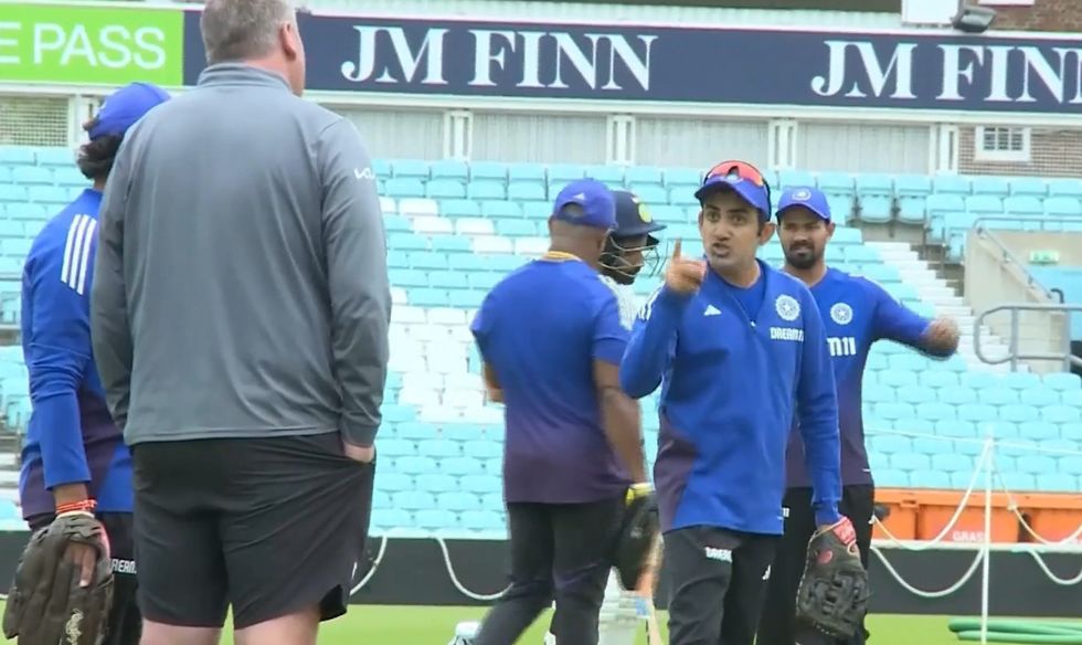 India head coach Gautam Gambhir clashed with Surrey's chief groundsman Lee Fortis during a practice session