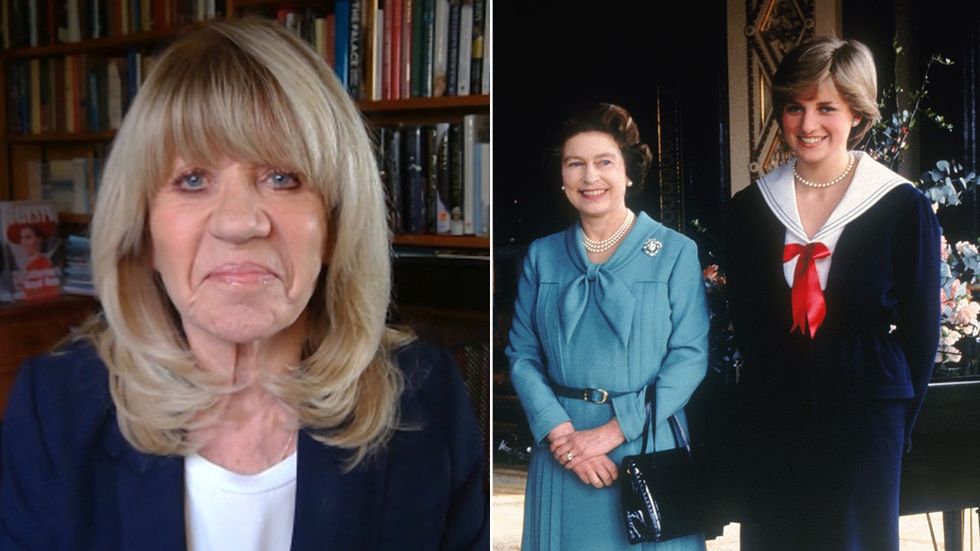 Ingrid Seward and Queen Elizabeth II, Princess Diana