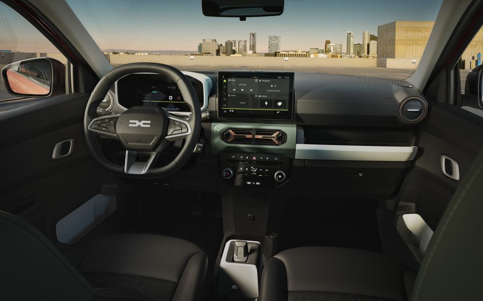 Inside layout of new Dacia