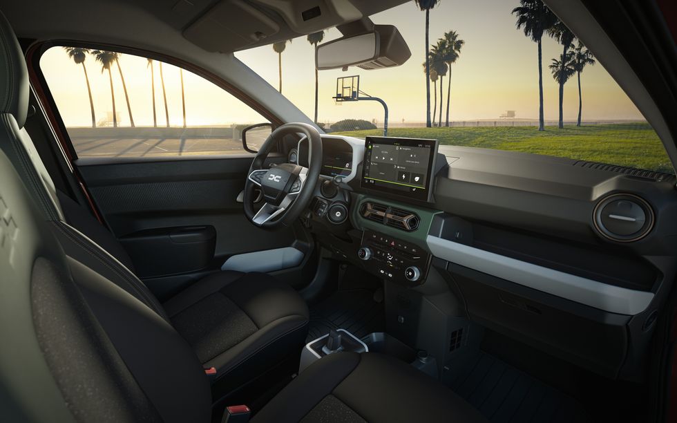 Inside shot of Dacia Spring