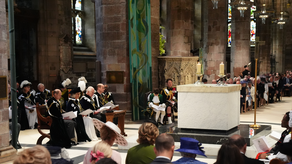 Inside the ceremony