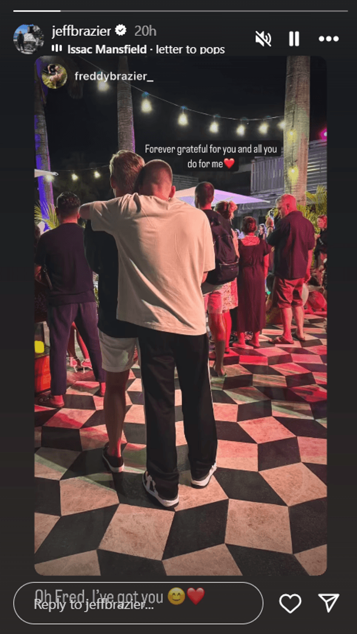 Instagram: Jeff Brazier / Freddy Brazier