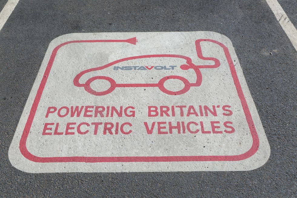 InstaVolt electric vehicle charger sign