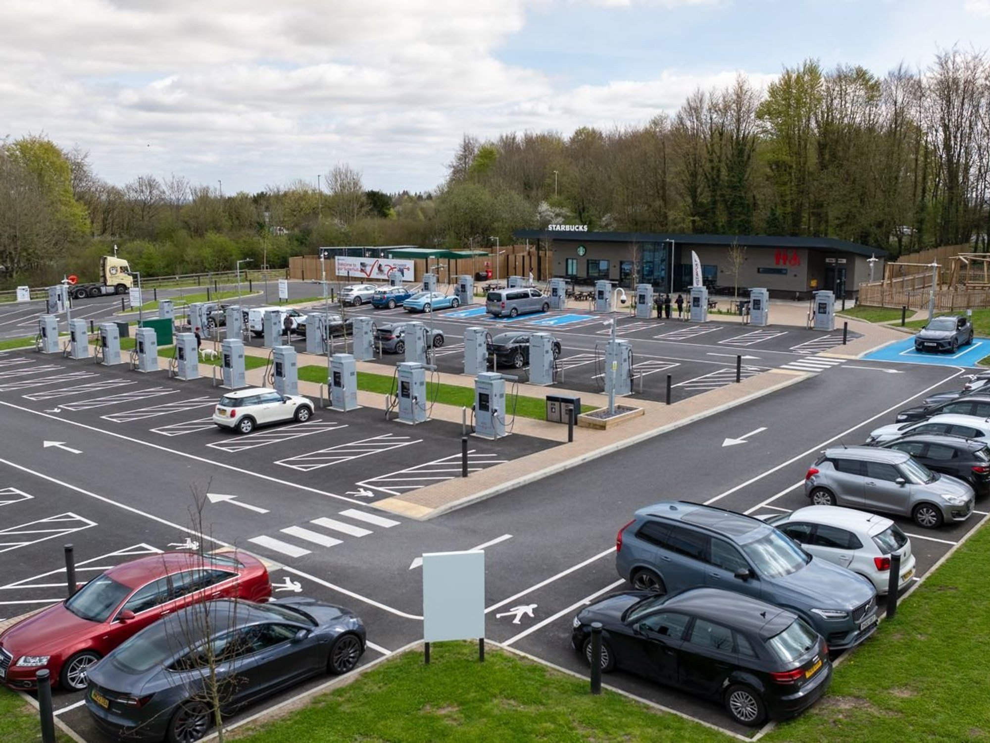 InstaVolt has transformed five of its charging sites to run on