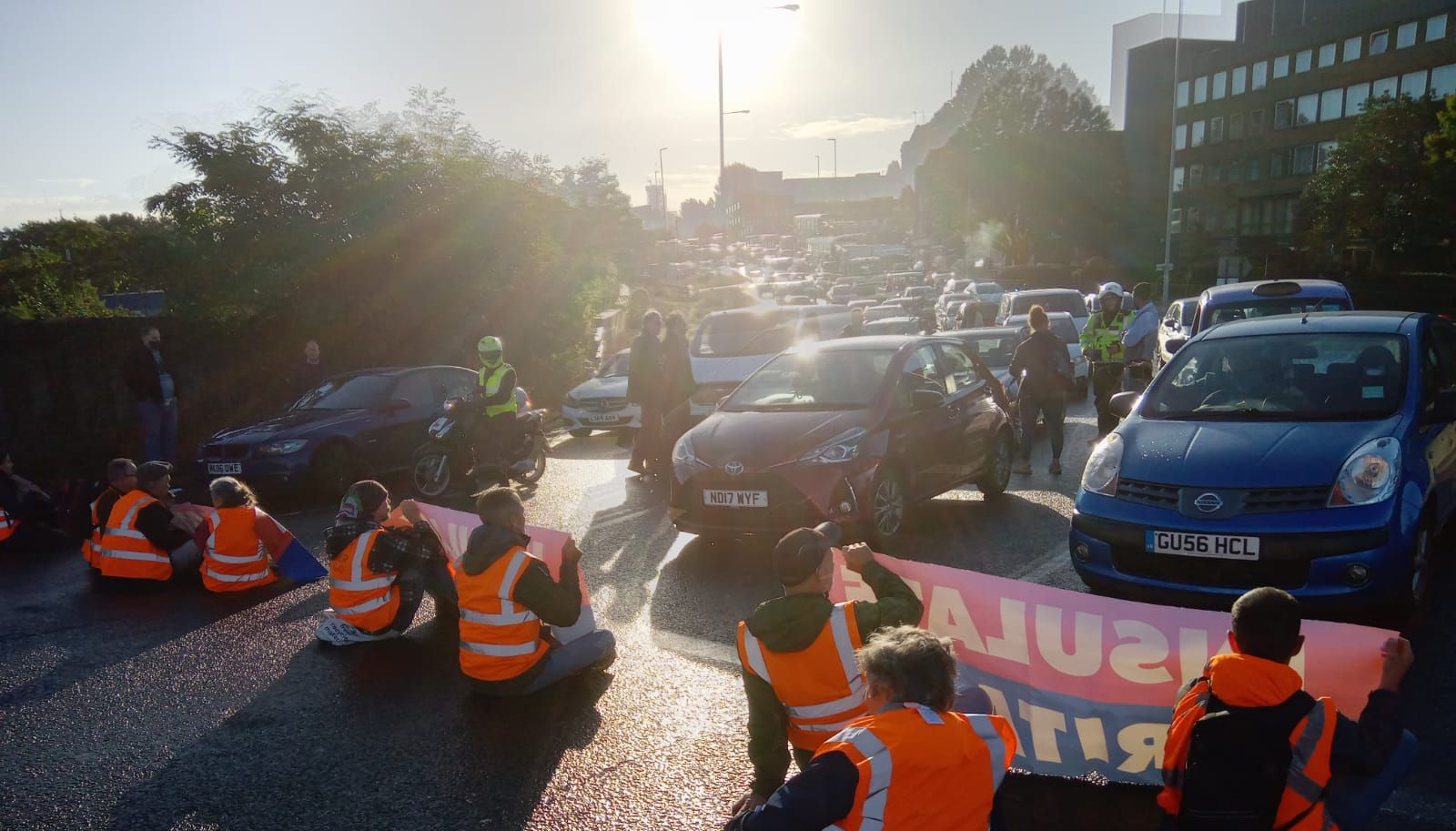 Insulate Britain block roads in their fourth week of protests