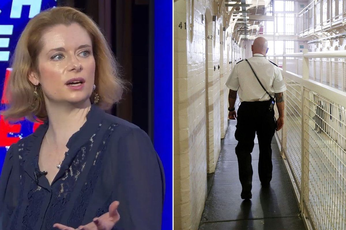 Intel Lady, stock image of prison