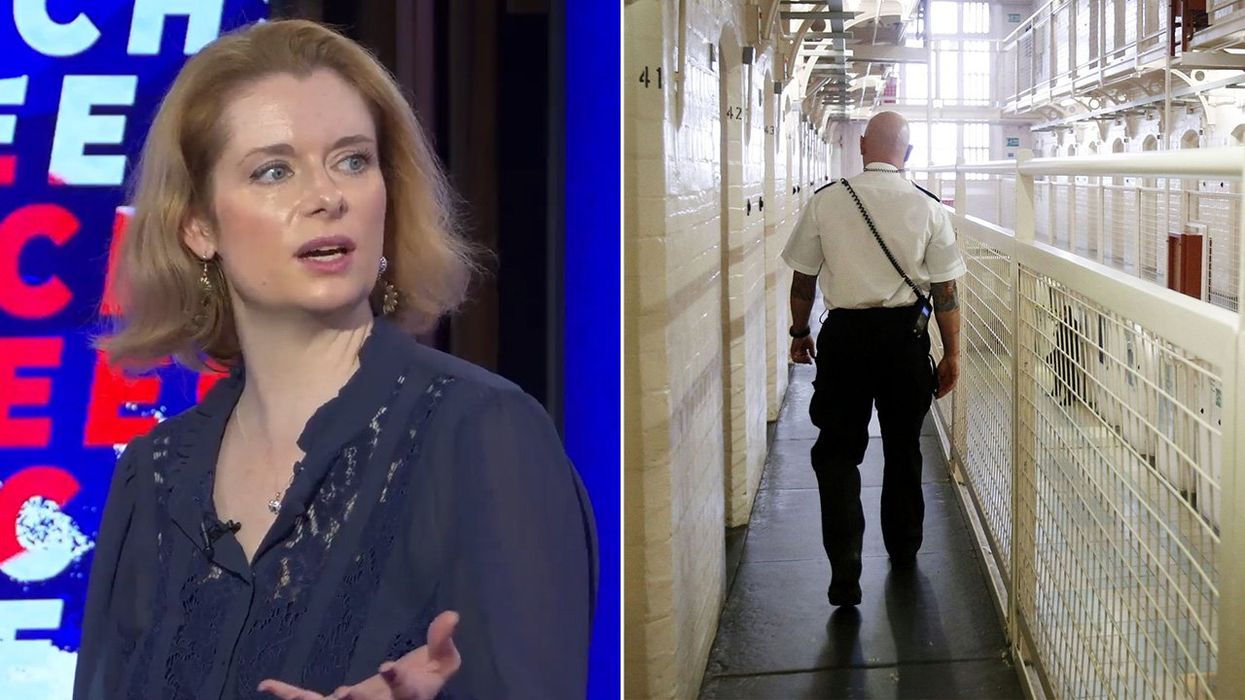 Intel Lady, stock image of prison