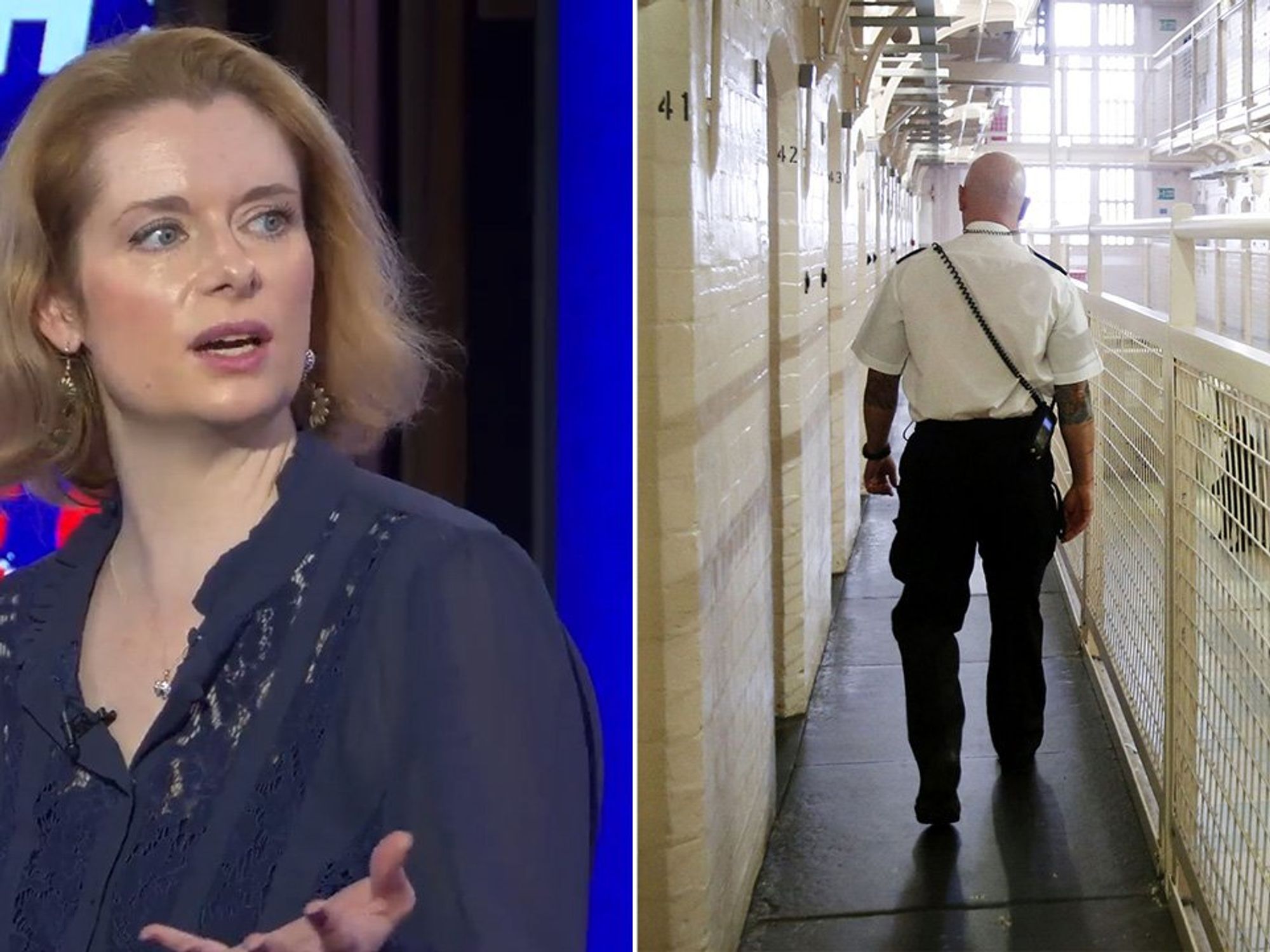 Intel Lady, stock image of prison