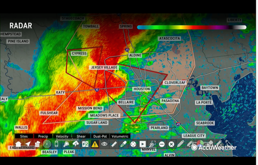 Intense storm hits Houston