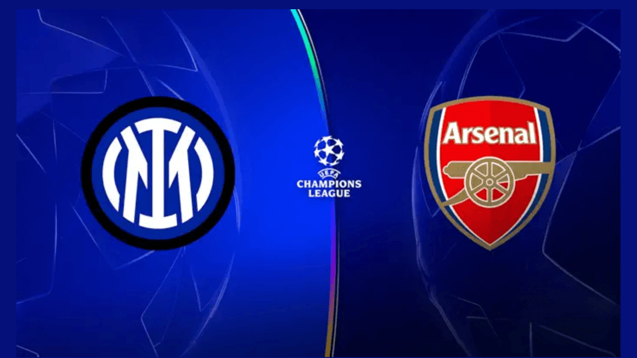Inter vs Arsenal game logos