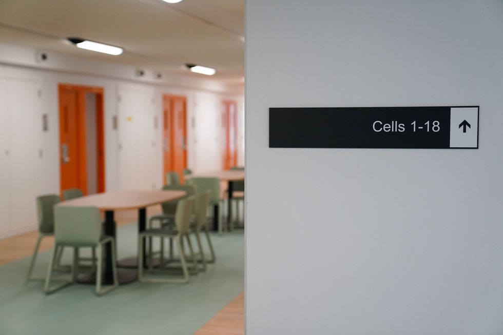 Interior of prison