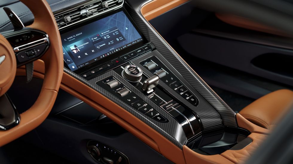 Interior of the Aston Martin DB12