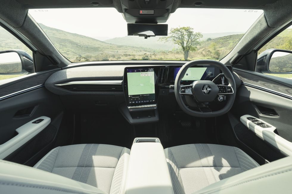 Interior of the Renault Scenic E-Tech electric vehicle