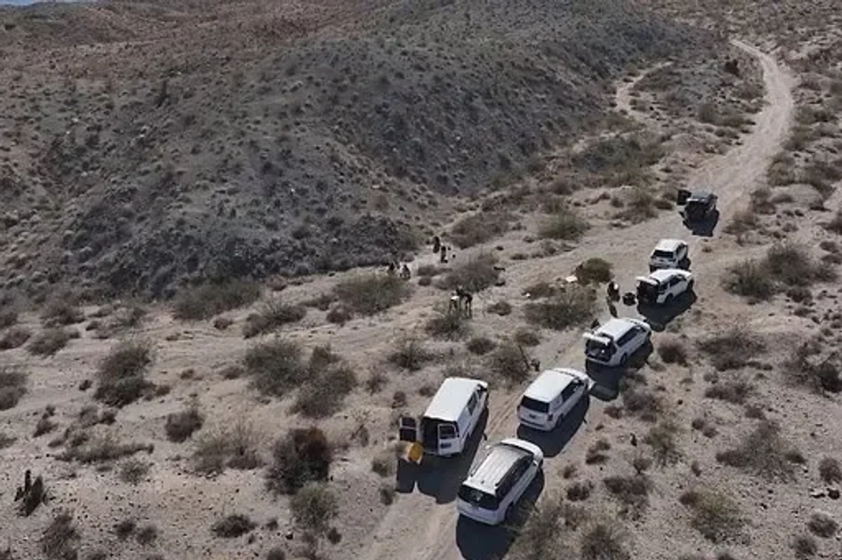 Investiagtors in the Nevada Desert