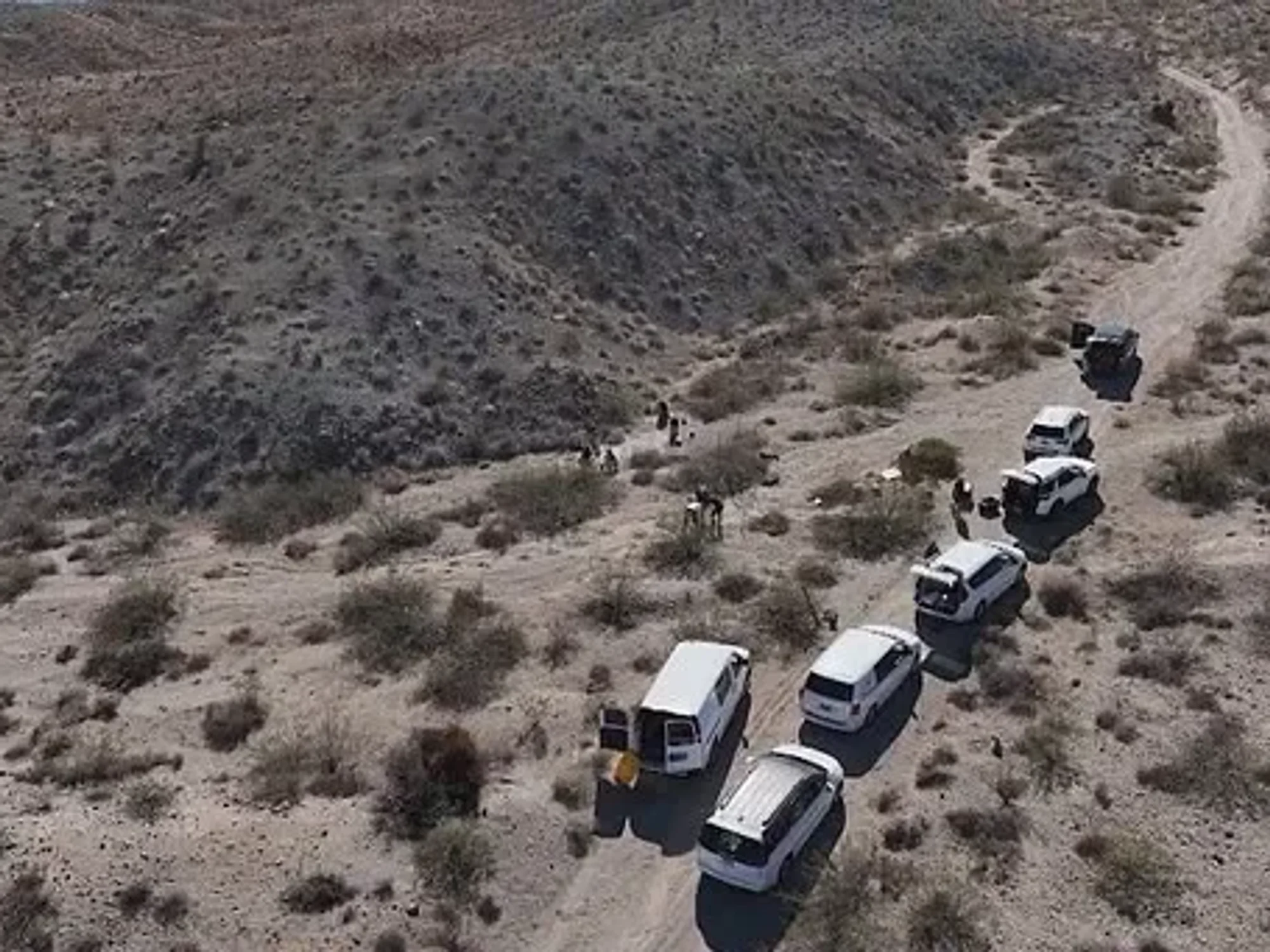 Investiagtors in the Nevada Desert