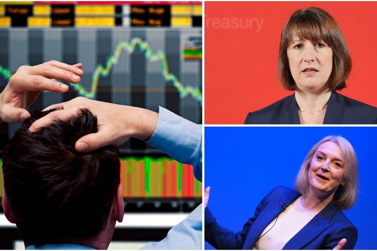 Investor in panic, Rachel Reeves and Liz Truss