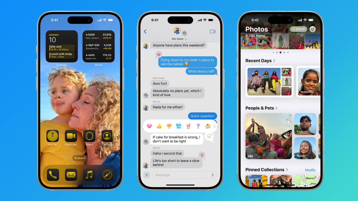 iphone shown with ios 18 highlighting some of the new Apple Intelligence features