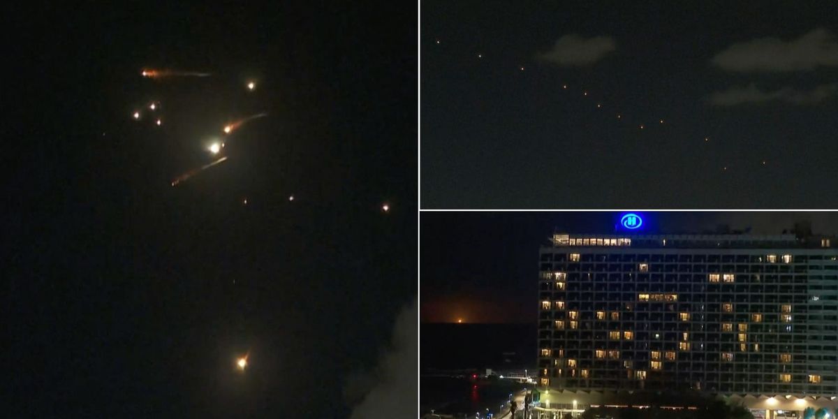 NextImg:Iran launches missiles into Israel as residents instructed to enter bomb shelters, IDF claims