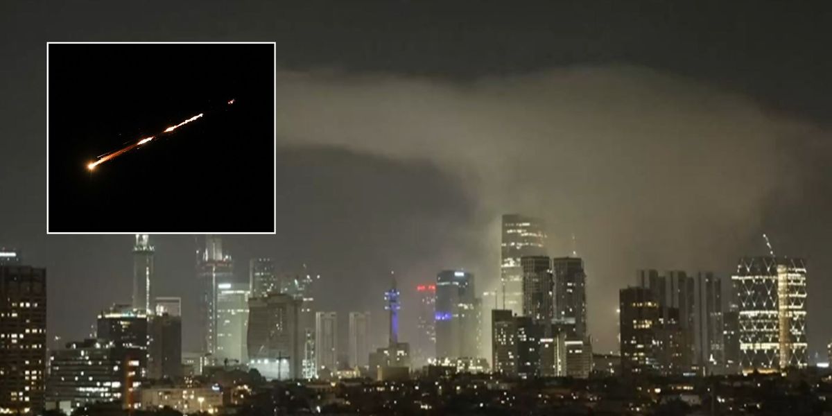 NextImg:Iran launches 'hundreds' of retaliatory strikes against Israel as IDF issues warning to shelter in place
