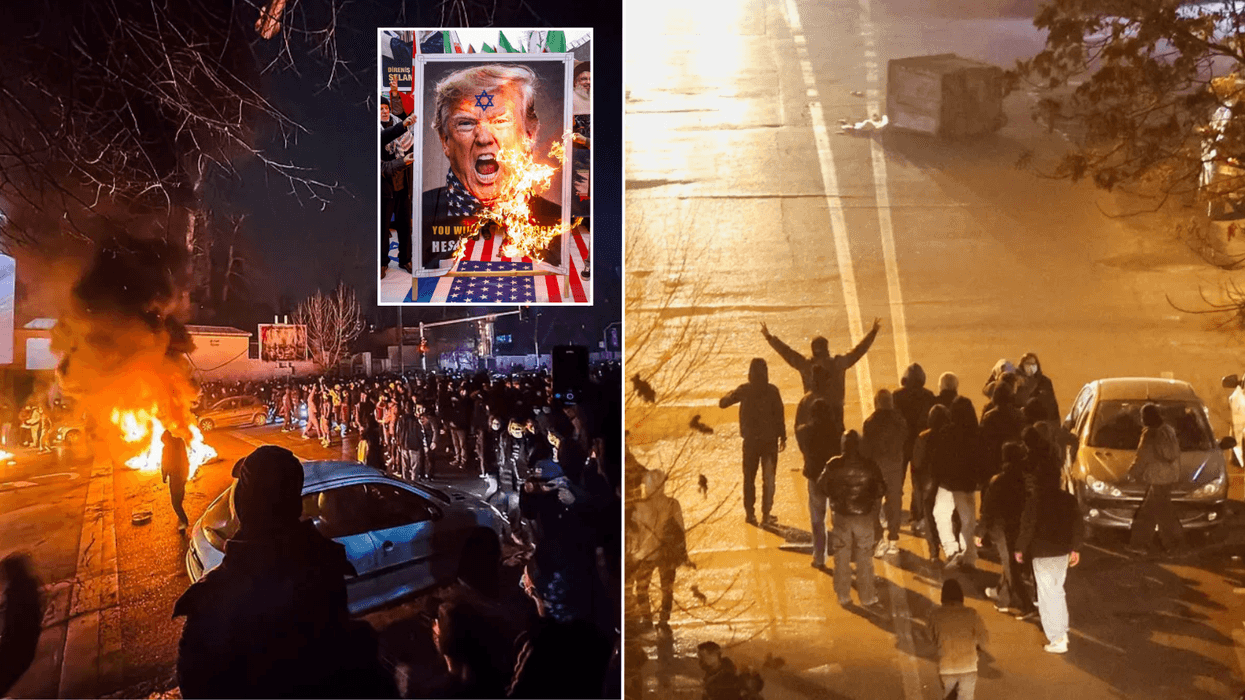 Iran protests collage