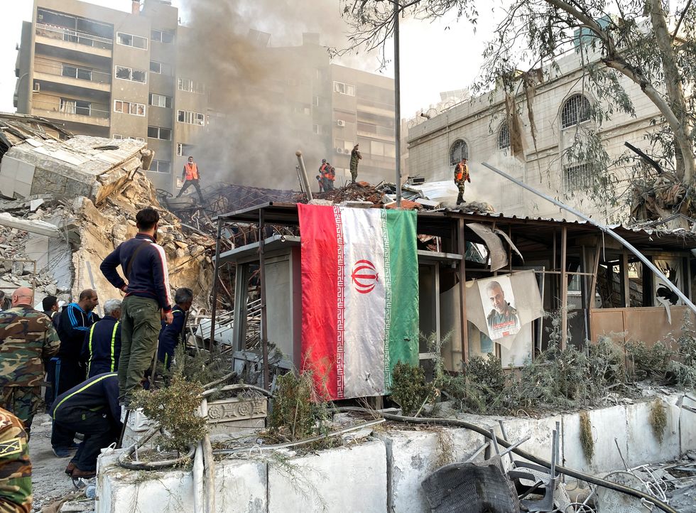 Iranian building damage
