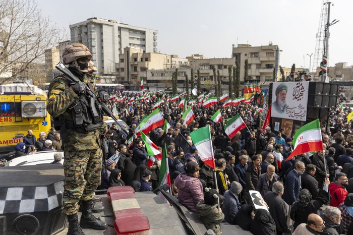 Iranian soldier in Tehran