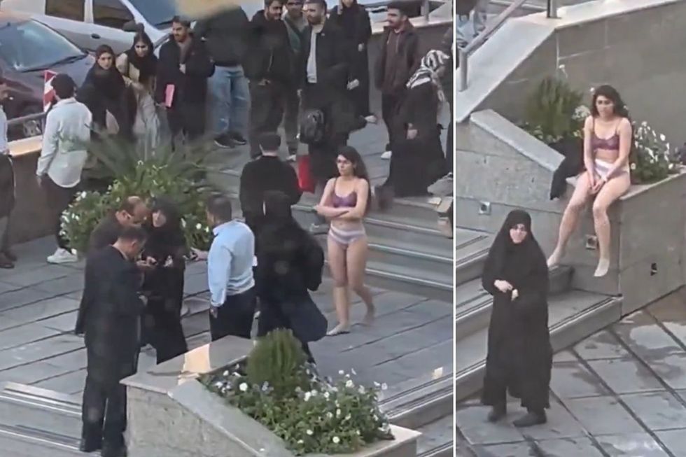 Iranian student bravely defies Islamic regime by stripping off in protest over hijab