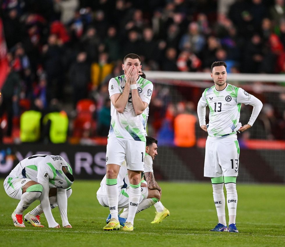 Ireland players looked broken as their hopes of World Cup qualification ended on Thursday night