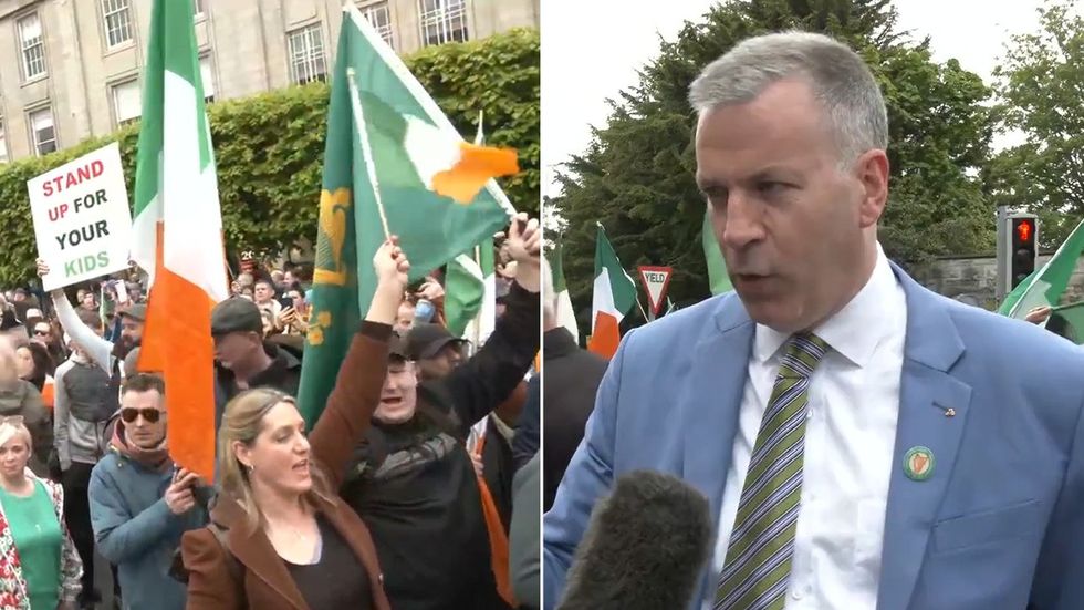 Ireland protests and Hermann Kelly