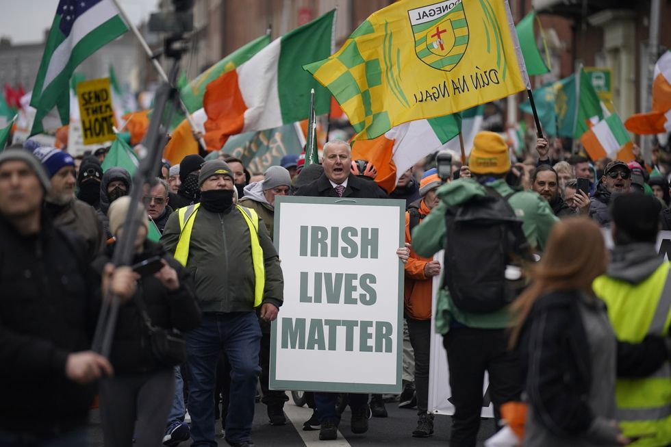 Irish migration protest