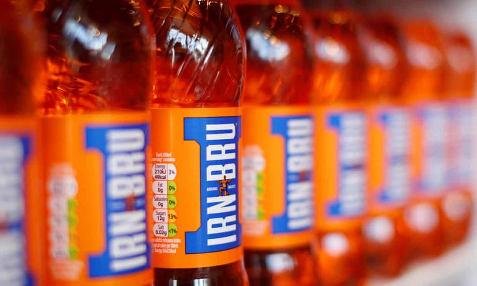 Irn Bru bottles