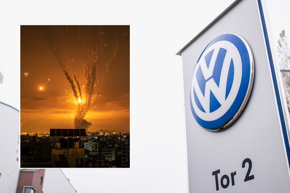 Iron Dome and a Volkswagen sign in Osnabrück