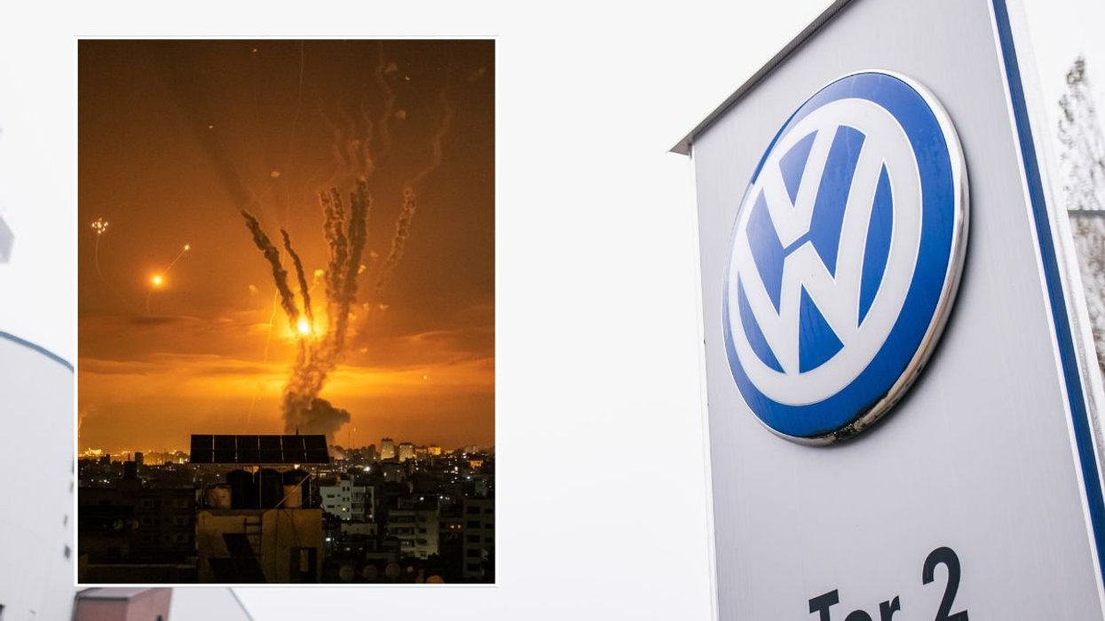 Iron Dome and a Volkswagen sign in Osnabrück