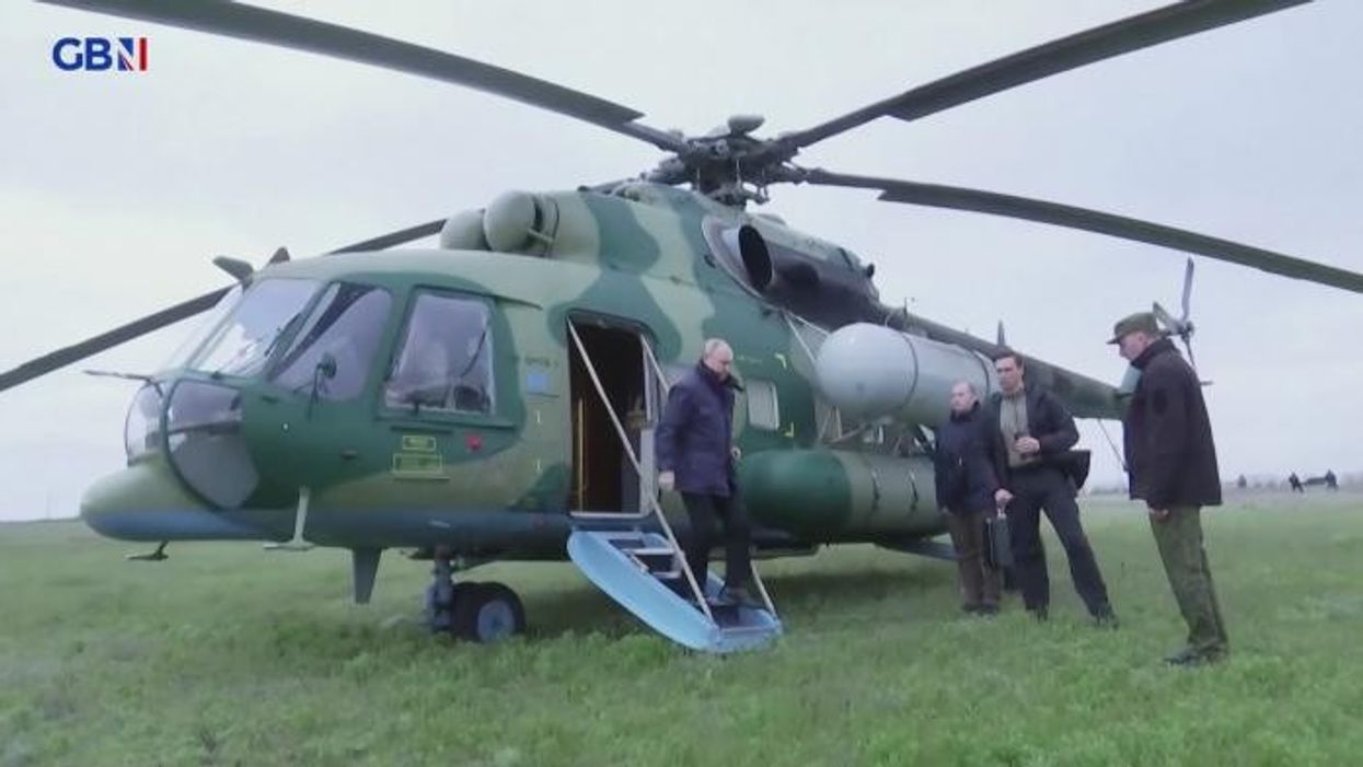 Putin appears to be limping in video of visit to area in Ukraine captured by Russia