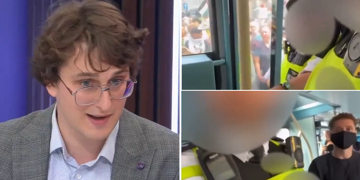 NextImg:Man accuses Met of running scared after officer ‘threatened to charge him for waving Israeli flag’