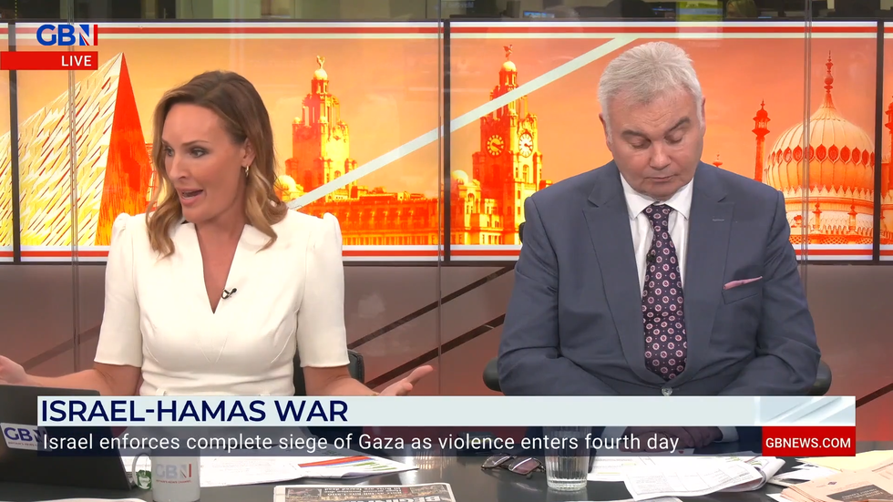Isabel Webster and Eamonn Holmes appear on GB News