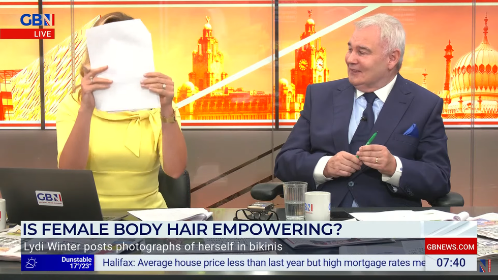 Isabel Webster and Eamonn Holmes embarrassed