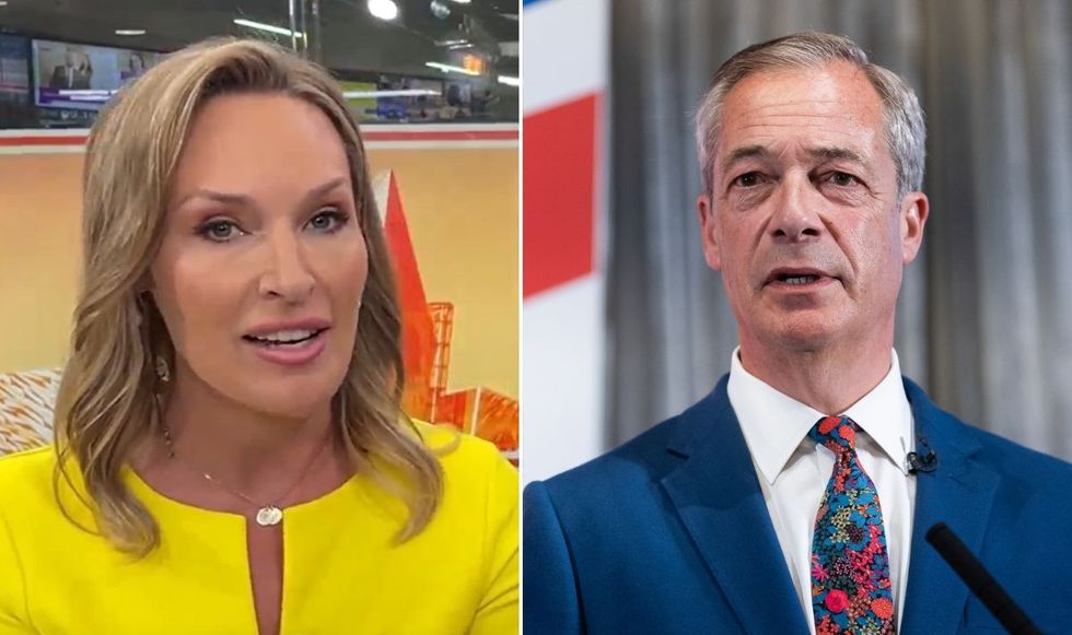 Isabel Webster and Nigel Farage